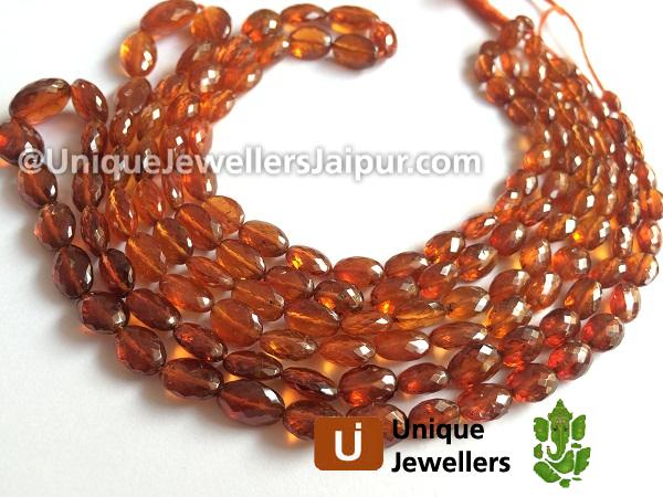 Spessartite Micro Cut Oval Beads