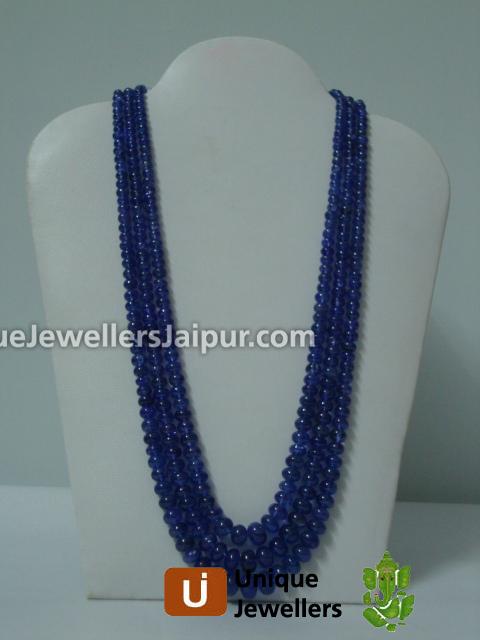 Tanzanite Plain Roundelle Beads