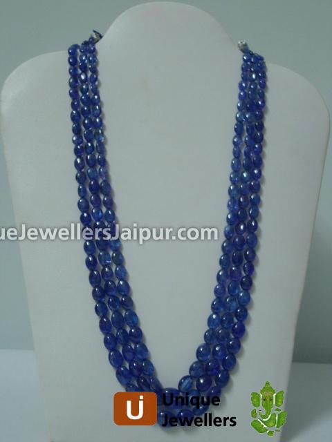 Tanzanite Plain Oval Beads