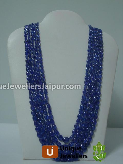 Tanzanite Plain Oval Beads