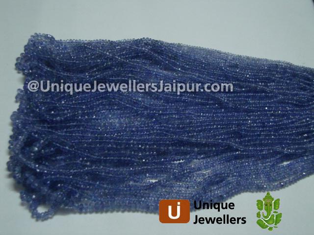 Tanzanite Faceted Roundelle Beads