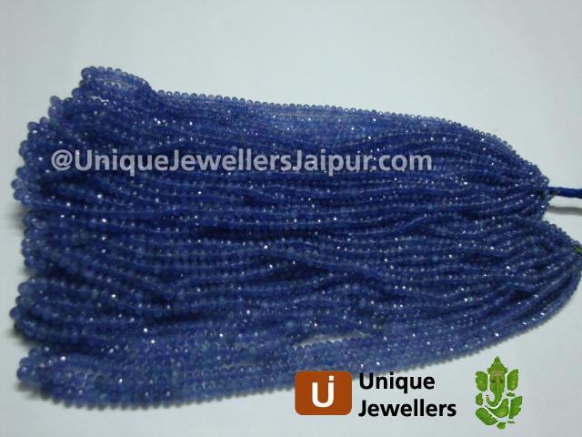 Tanzanite Faceted Roundelle Beads