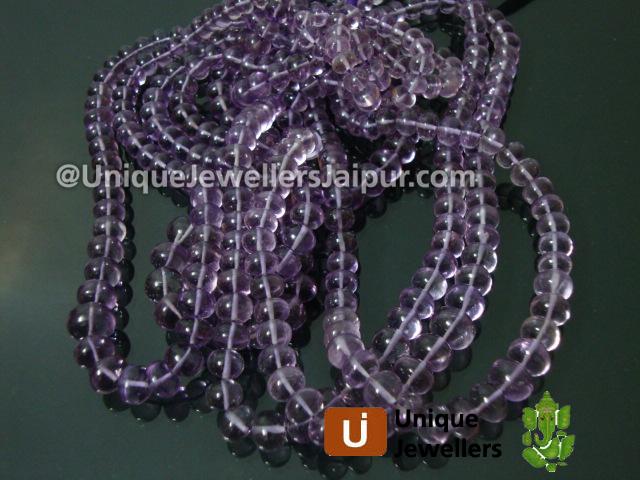 Amethyst Plain Roundelle Beads