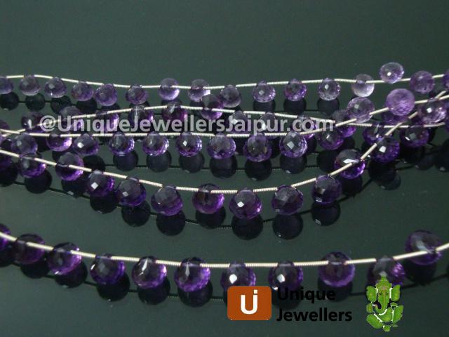 Amethyst Faceted Onion Beads