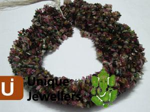 Multi Turmuline Uncut Chips Beads