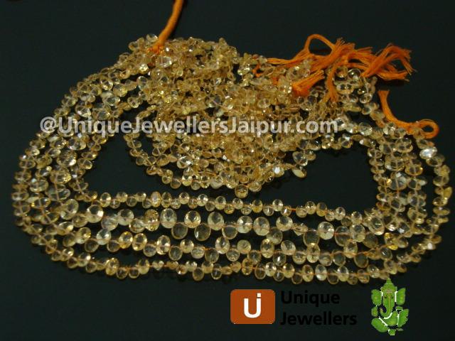 Citrine Cut Oval Beads