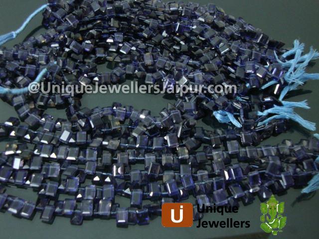 Iolite Cut Baguette Beads