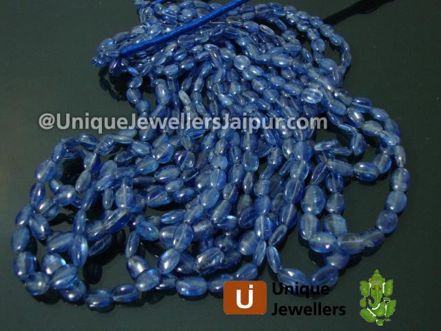 Kyanite Plain Oval Beads