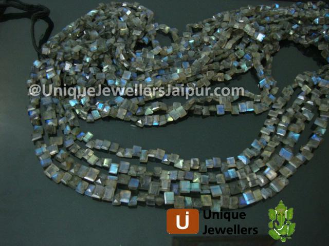 Labradorite Cut Baguette Beads