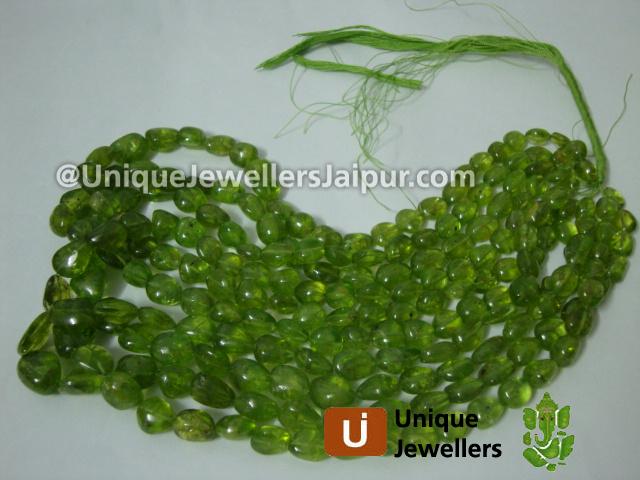 Peridot Plain Nugget Beads