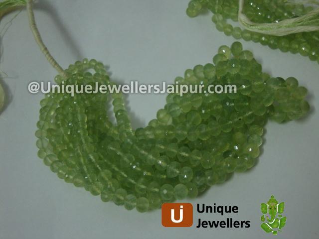 Prenite Far Faceted Roundelle Beads