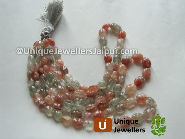 Sunstone Plain Oval Beads