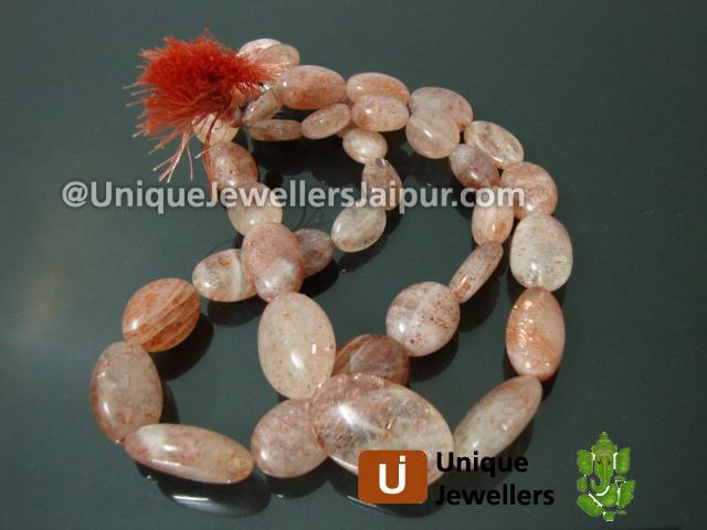 Sunstone Plain Nugget Beads