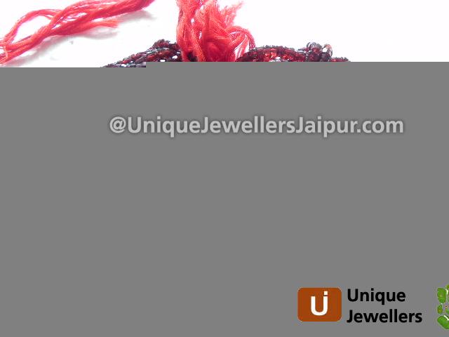 Garnet Faceted Tyre Beads