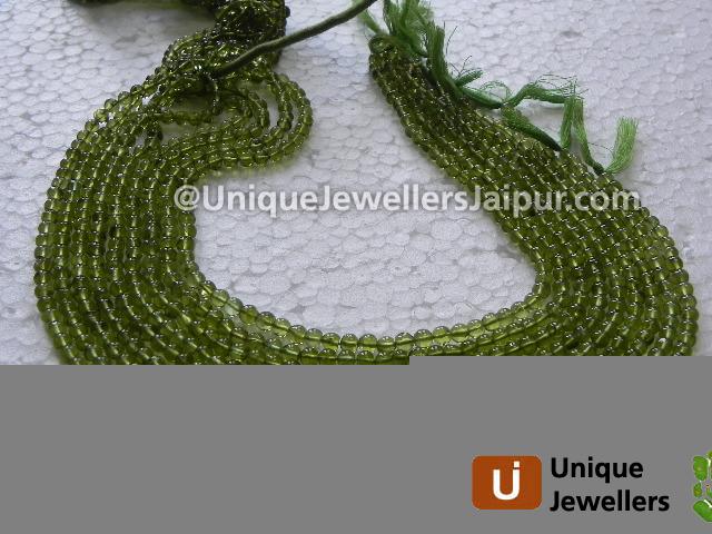 Peridot Plain Round Beads