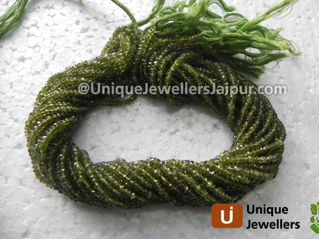Idocrase Faceted Roundelle Beads