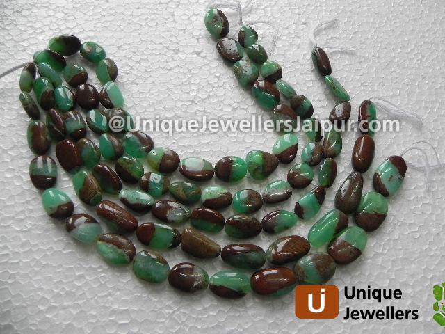 Green Opal Plain Nugget Beads