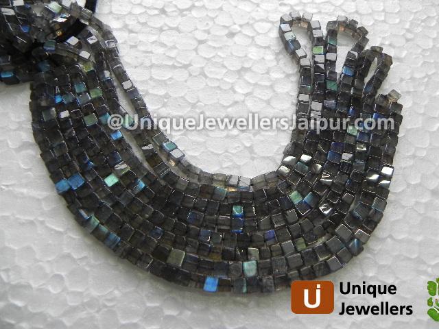 Labradorite Plain Cube Beads