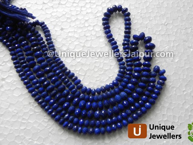 Lapis Faceted Roundelle Beads