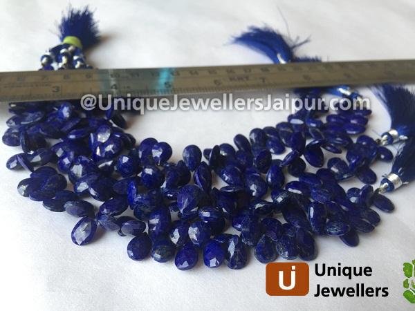 Lapis Faceted Pear Beads