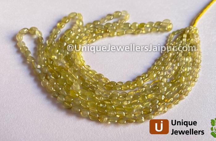 Chrysoberyl Plain Oval Beads