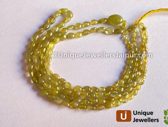 Chrysoberyl Plain Oval Beads