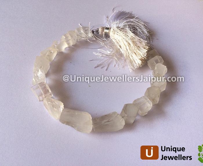 Crystal Hammered Nugget Beads
