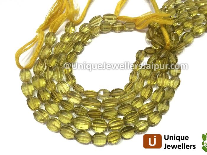 Honey Quartz Far Step Cut Oval Beads