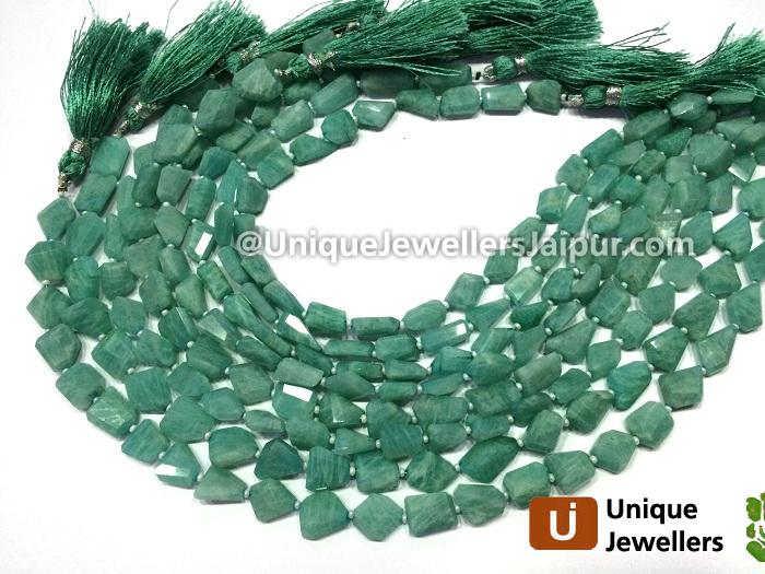 Amazonite Faceted Nuggets Beads