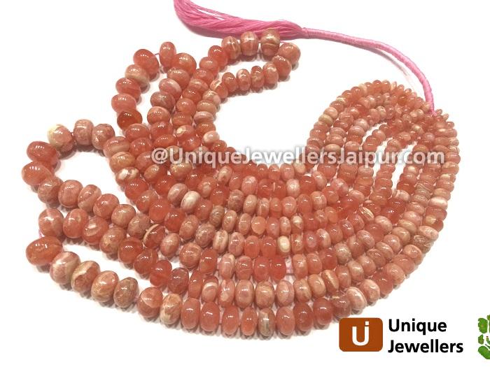 Rhodochrosite Far Smooth Roundelle Beads