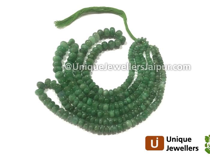 Mint Emerald Plain Roundelle Beads