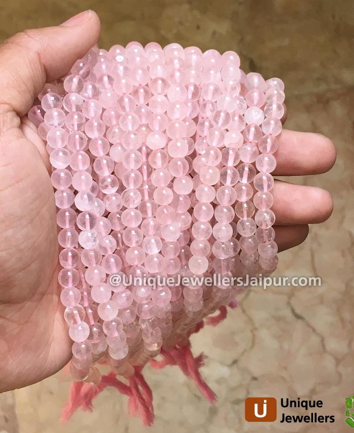 Rose Quartz Smooth Round Beads