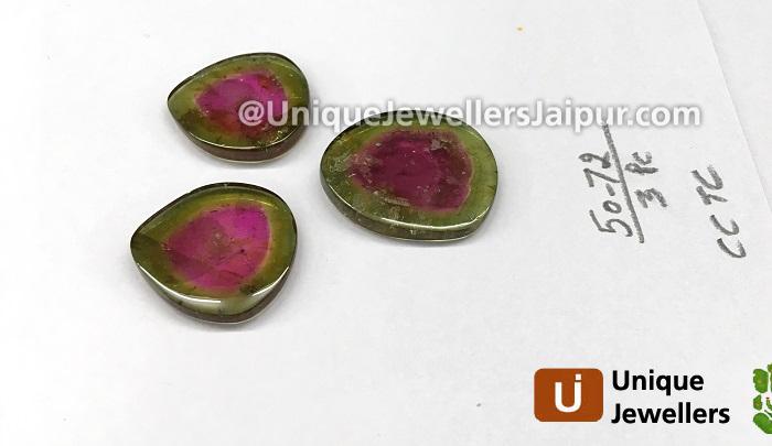 Watermelon Tourmaline Smooth Slices