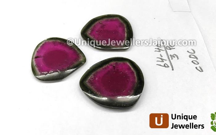 Watermelon Tourmaline Smooth Slices