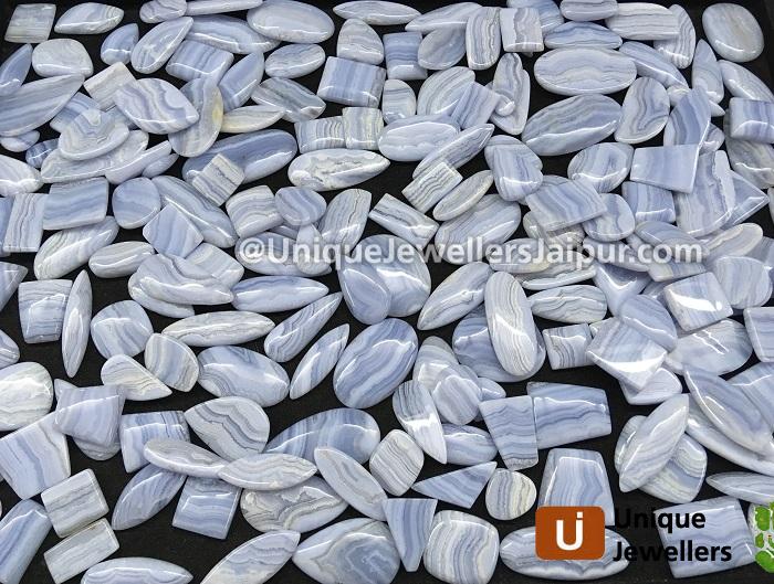 Blue Lace Agate Far Smooth Cabochons
