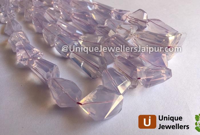 Scorolite Far Faceted Laser Cut Nugget Beads