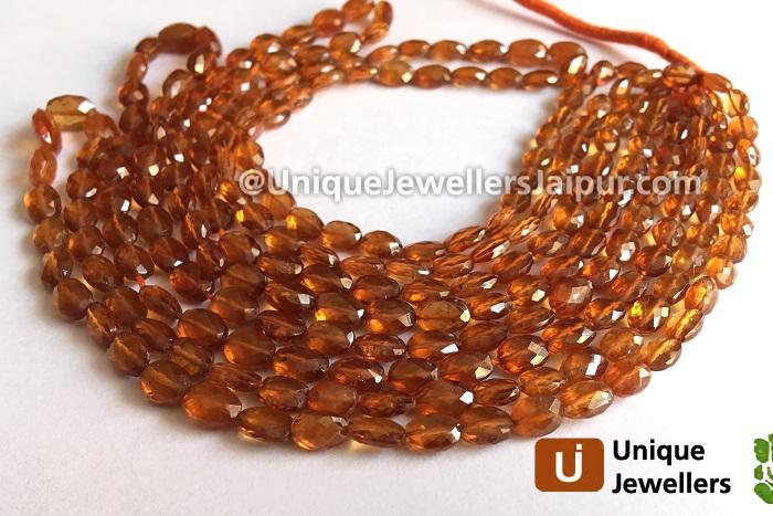 Spessartite Micro Cut Oval Beads