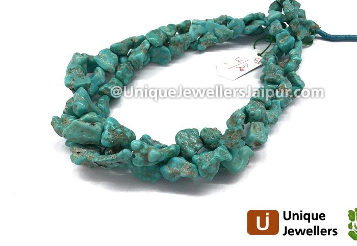 Natural Turquoise Smooth Nugget Beads