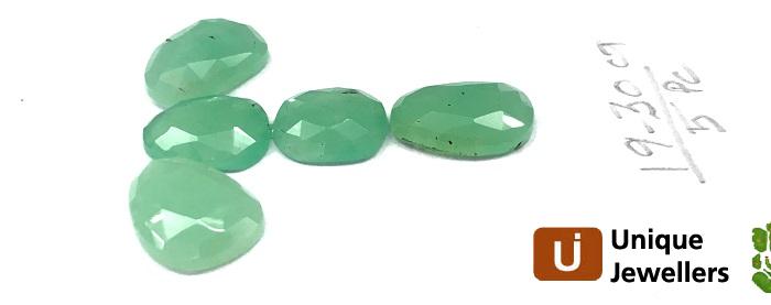 Chrysoprase Rose Cut Slices