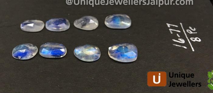 Rainbow Moonstone Rose Cut Slices