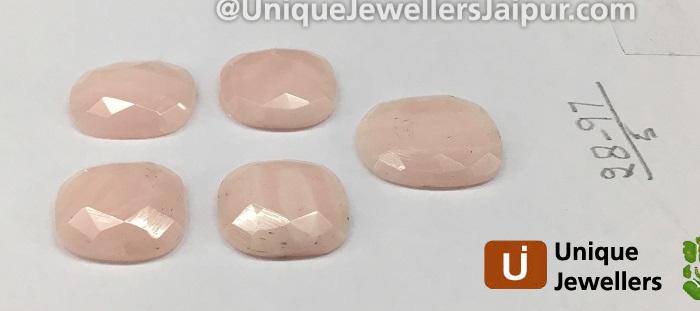 Pink Opal Rose Cut Slices