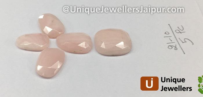 Pink Opal Rose Cut Slices