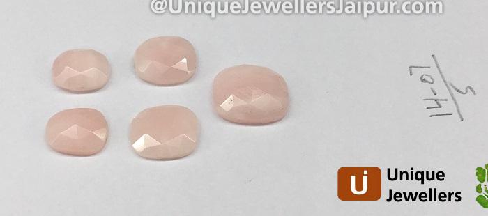 Pink Opal Rose Cut Slices