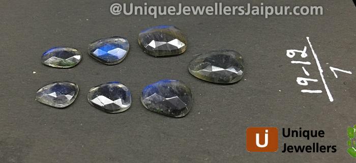 Blue Labradorite Rose Cut Slices