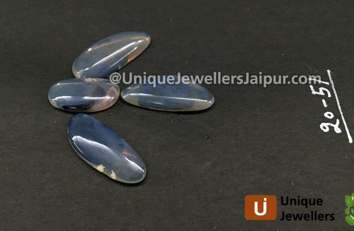 Black Australian Opal Lightening Ridge Smooth Slices