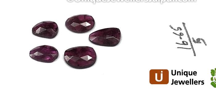 Rhodolite Garnet Rose Cut Slices