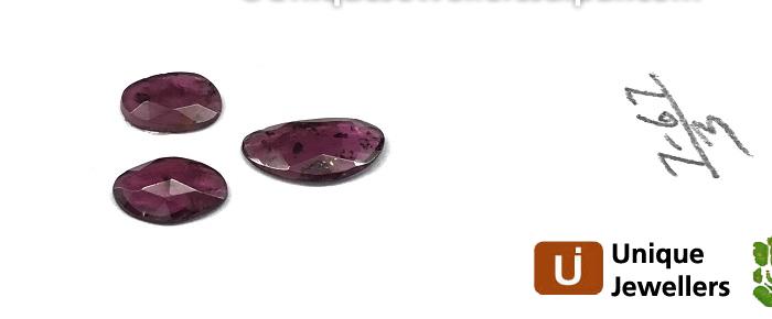 Rhodolite Garnet Rose Cut Slices