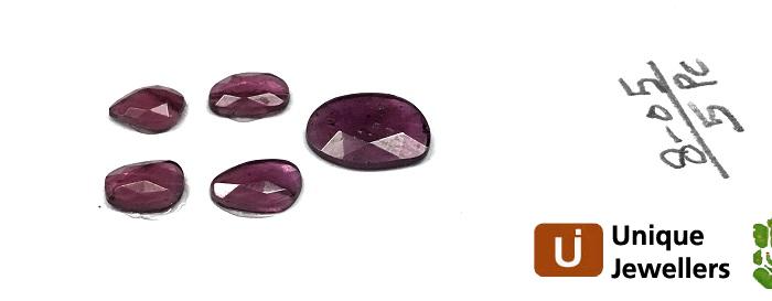 Rhodolite Garnet Rose Cut Slices