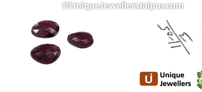 Rhodolite Garnet Rose Cut Slices