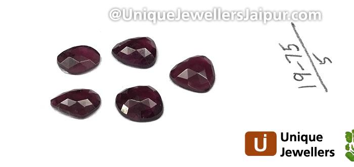 Rhodolite Garnet Rose Cut Slices